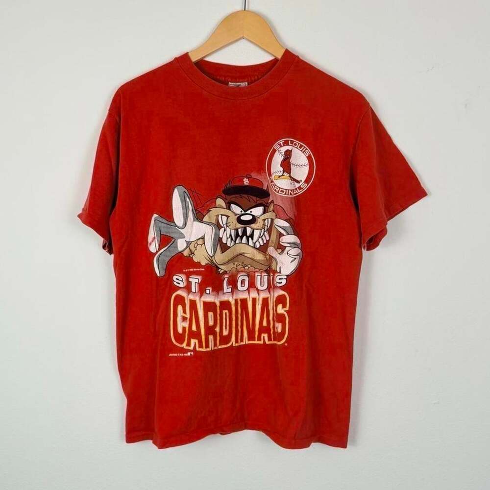 Vintage 90s St. Louis Cardinals Tazmanian Devil Looney Tunes Taz